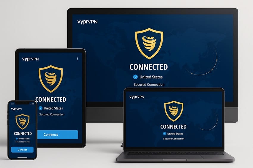 VyprVPN hỗ trợ đa thiết bị VyprVPN hoạt động trên nhiều thiết bị khác nhau với giao diện thống nhất