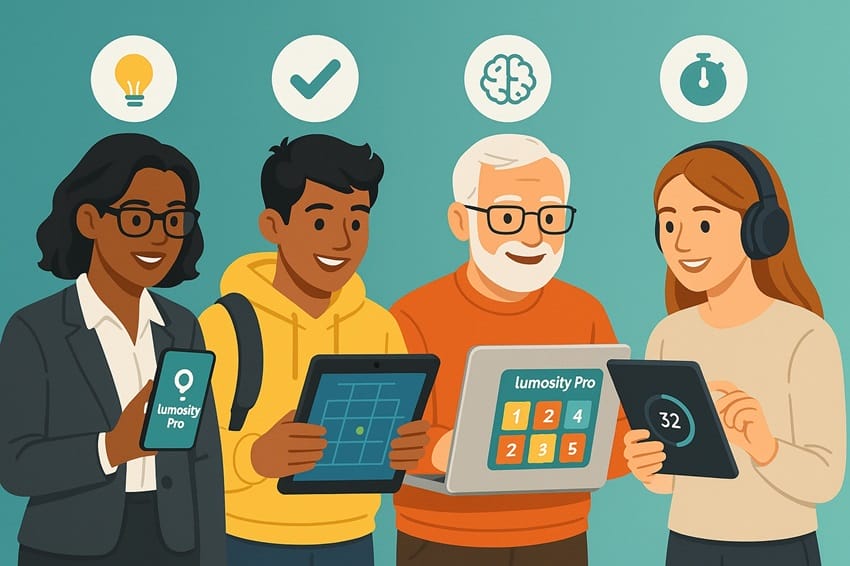 Các đối tượng phù hợp sử dụng Tài khoản Lumosity Pro