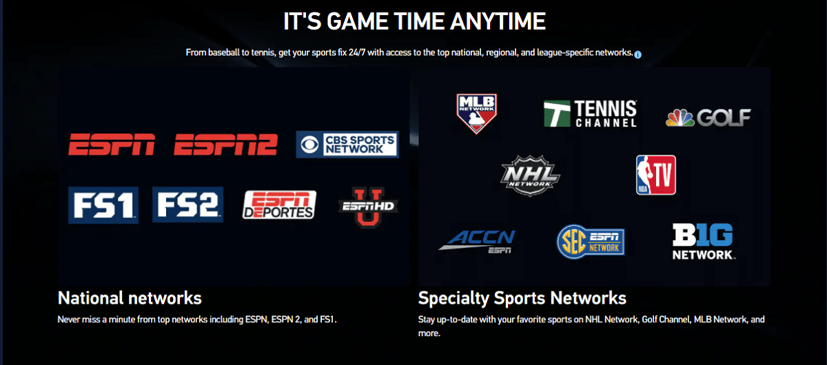 Tài khoản Directv Stream (AT&T TV Now) 6 Tính năng nổi bật của tài khoản DirecTV Stream