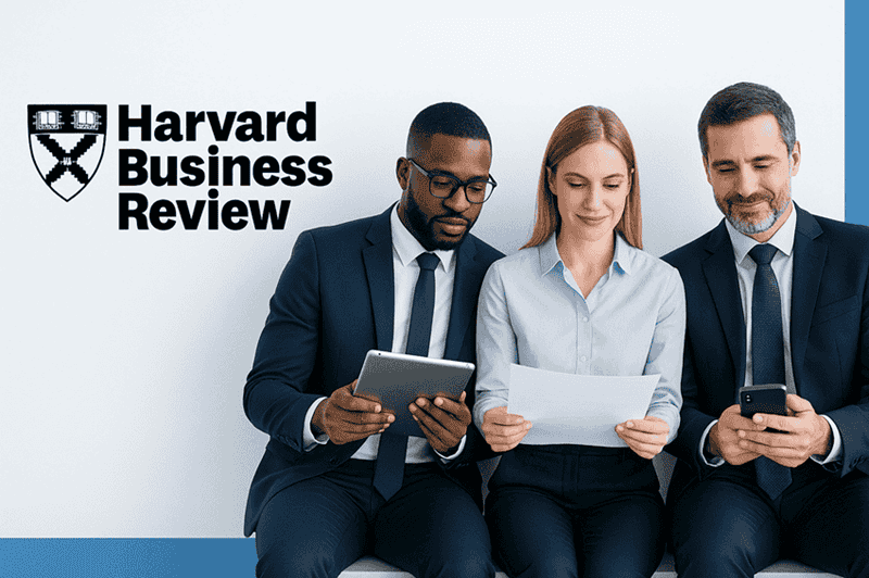 Tài khoản Harvard Business Review premium banner chuyên nghiệp với thiết kế hiện đại