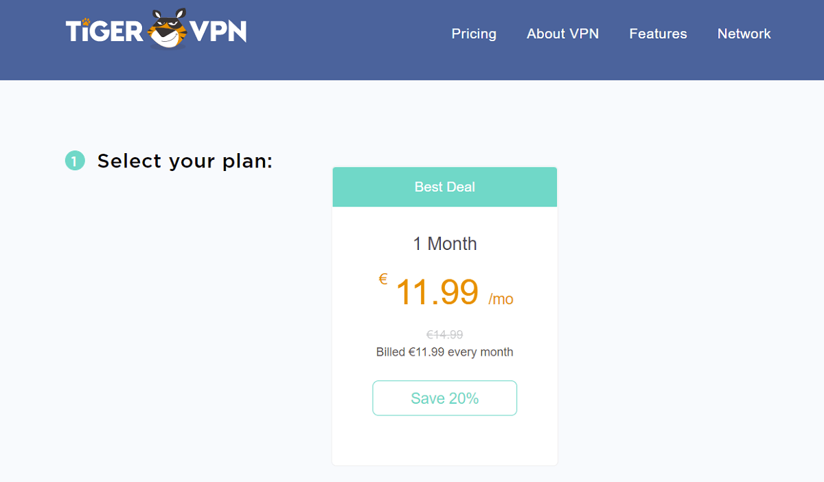 Tài khoản TigerVPN 1
