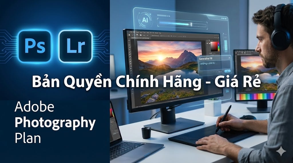 Mua tài khoản Adobe Photography bản quyền giá rẻ mới nhất