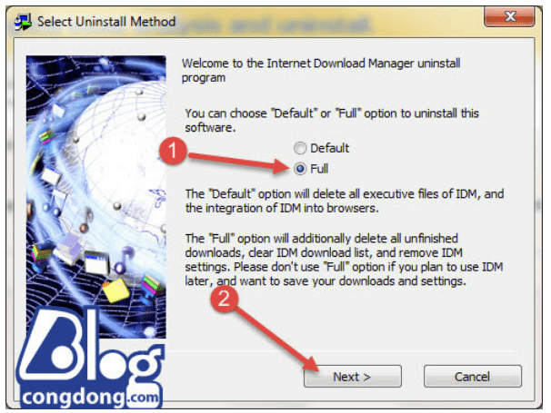 xóa phần mềm IDM 2