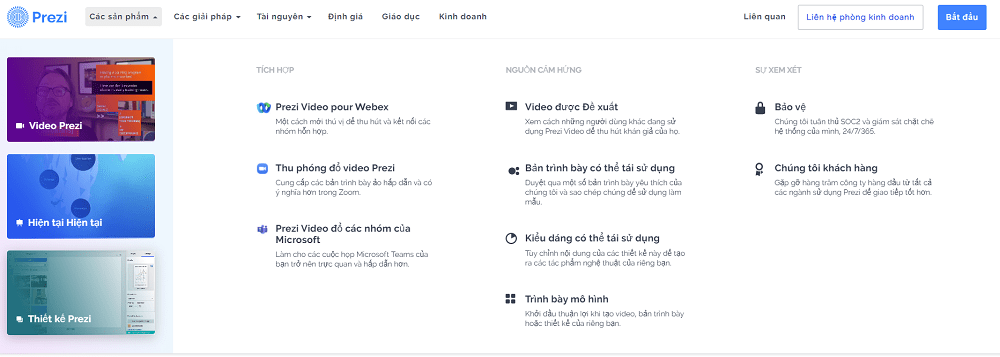 Các gói tài khoản prezi giá rẻ