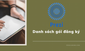 danh sách gói đăng ký tài khoản Prezi