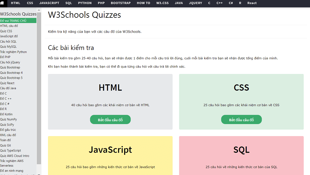 Top 5 trang web học lập trình tốt và hiệu quả nhất 2022 5 Trang web học lập trình W3School
