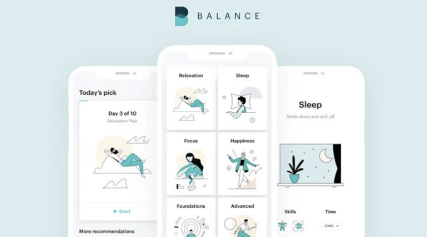 ứng dụng học thiền-tài khoản balance