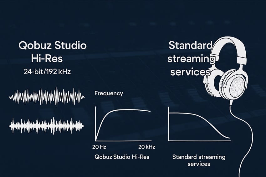 So sánh chất lượng âm thanh Hi-Res của Qobuz Studio với các dịch vụ khác