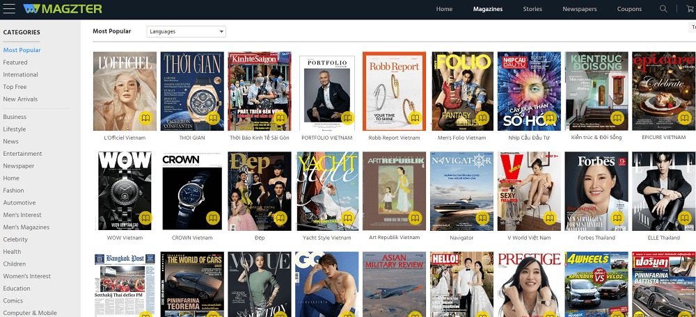 So sánh tài khoản Magzter Gold & Readly 3 Tài khoản Magzter Gold giá rẻ