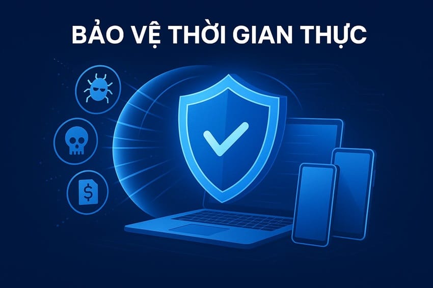 Bảo Vệ Thời Gian Thực - Malwarebytes Premium Bảo vệ thời gian thực Malwarebytes - Chặn mối đe dọa trực tuyến