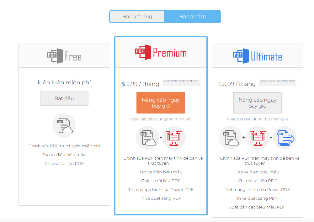 Giá tài khoản PDFescape 1