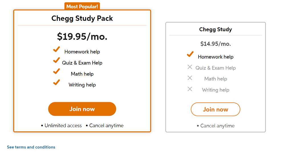Tài khoản Chegg và Bartleby ứng dụng nào tốt hơn? 13 Giá tài khoản Chegg 2