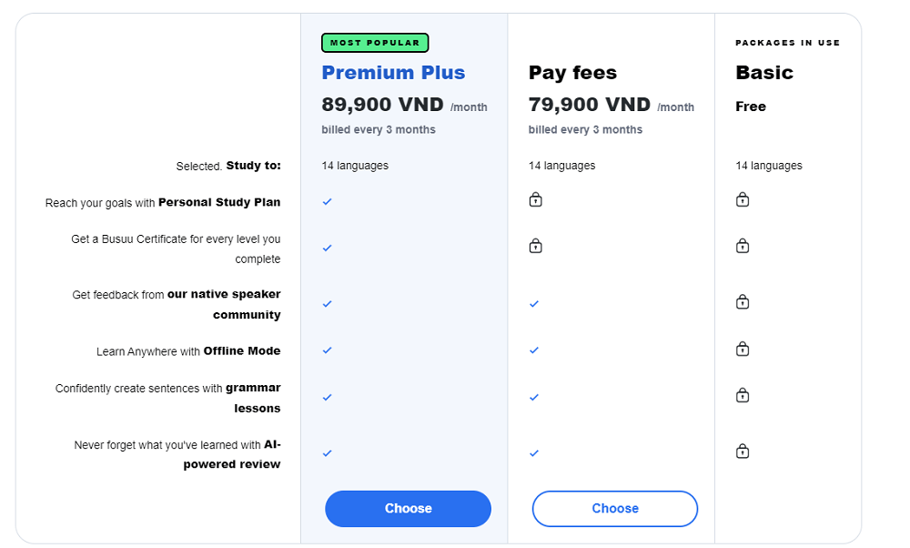 Ứng dụng Busuu và lingodeer cái nào tốt hơn? 9 Giá tài khoản ứng dụng busuu