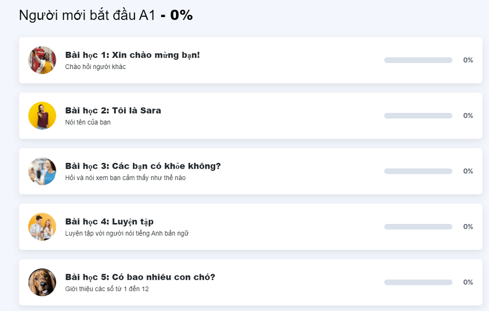 Học 14 ngôn ngữ trực tuyến với ứng dụng Busuu 6 Lộ trình học trên tài khoản Busuu