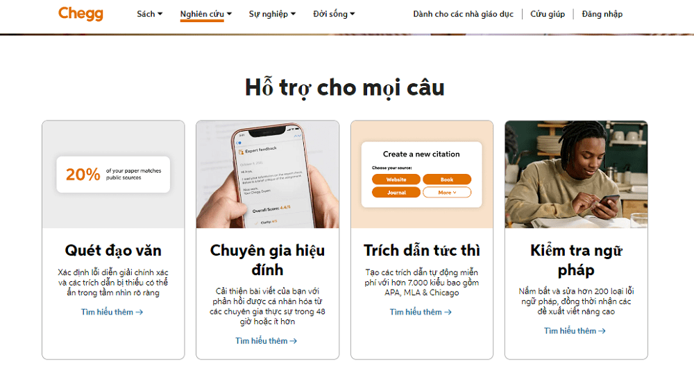 5 lý do nên dùng ứng dụng tra cứu học tập Chegg 6 Tài khoản Chegg dành cho học tập 1