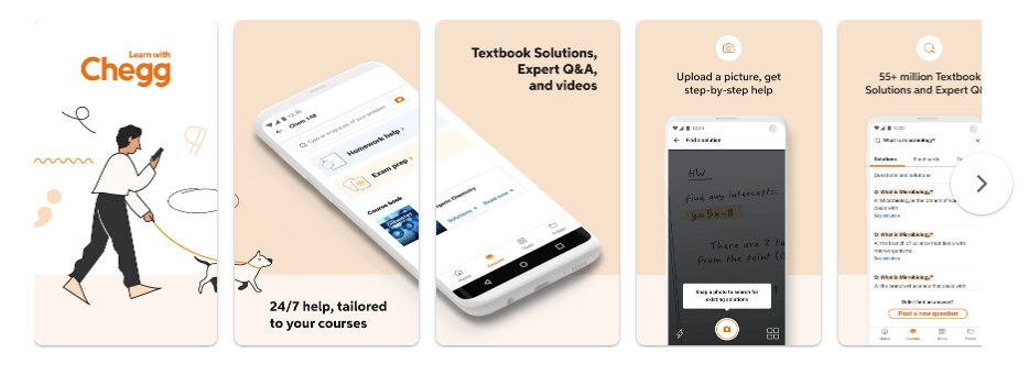 Tài khoản Chegg và Bartleby ứng dụng nào tốt hơn? 11 tài khoản chegg giao điện app 202