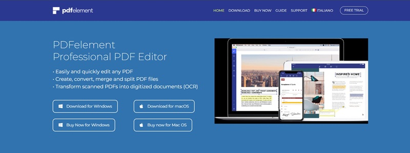 Phần mềm chỉnh sửa file PDF PDFelement
