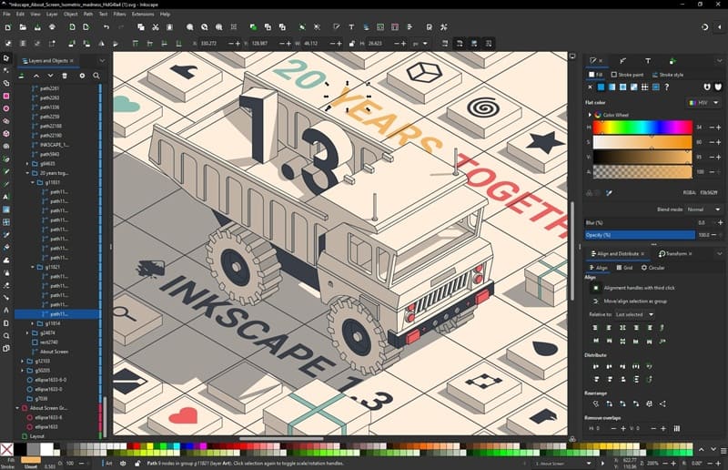 Ứng dụng chỉnh sửa file PDF Inkscape