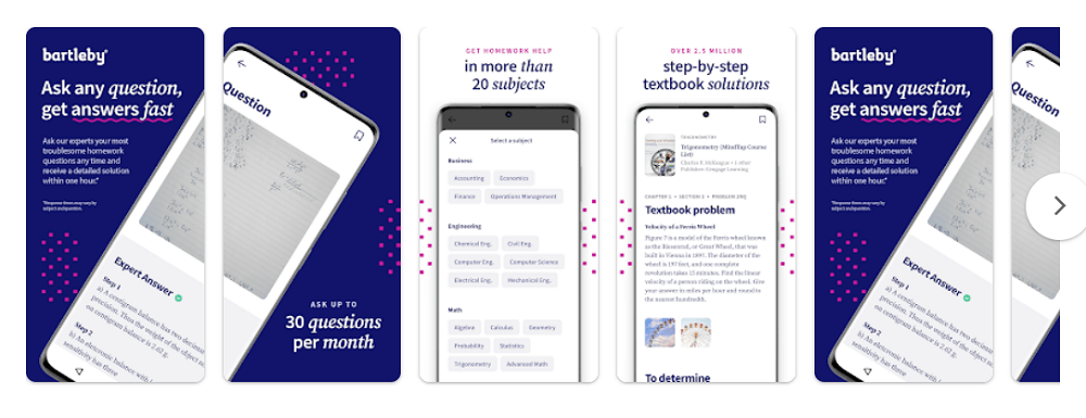 Tài khoản Chegg và Bartleby ứng dụng nào tốt hơn? 10 ứng dụng tra cứu học tập