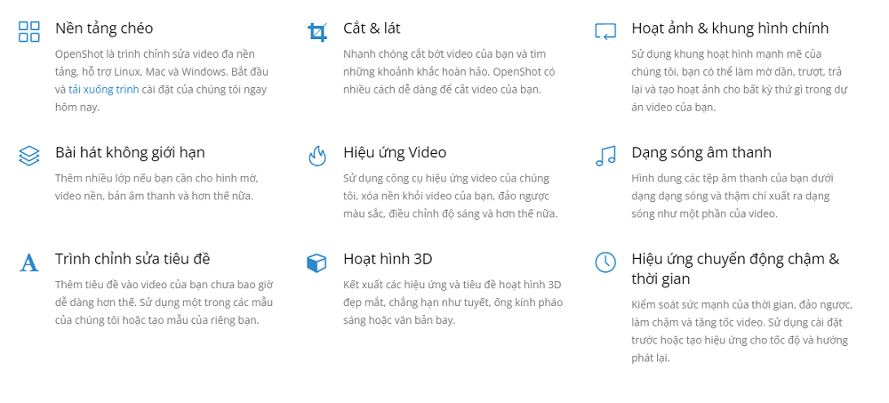 Các tính năng phần mềm chỉnh sửa video Oneshot