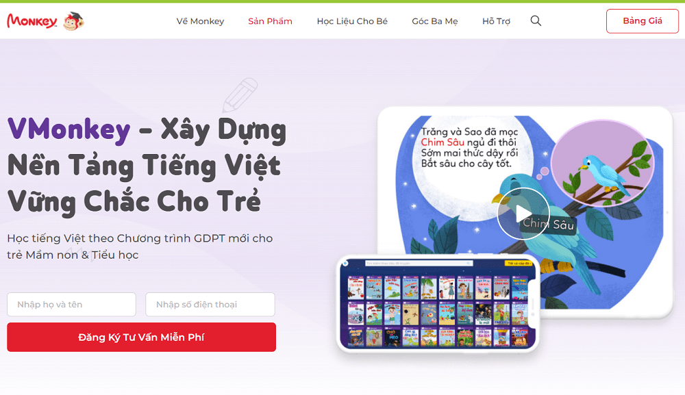 Ứng dụng đọc sách điện tử Monkey