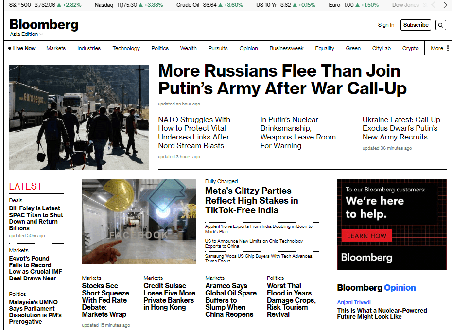 Có nên đăng ký ứng dụng đọc báo Bloomberg? 4 Ứng dụng đọc báo Bloomberg 2