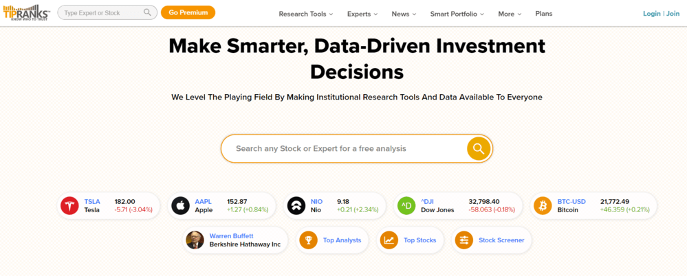 Tài khoản TipRanks Premium là gì?