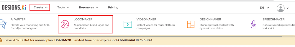 Tài khoản Designs.AI Pro 10 Hướng dẫn thiết kế logo trên Designs.AI