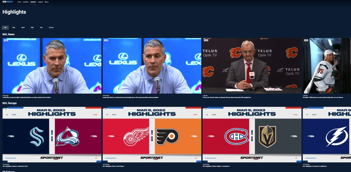 tài khoản Sportsnet Now giá rẻ 1