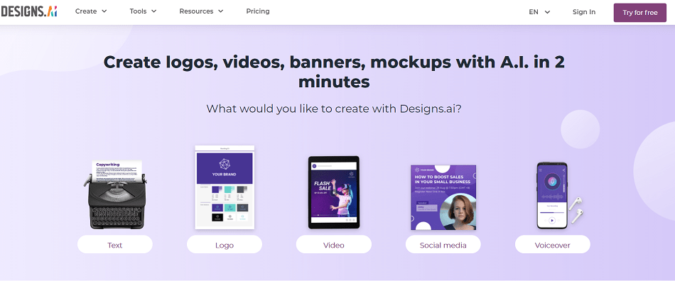 Tài khoản Designs.AI Pro 9 tài khoản Designs.AI