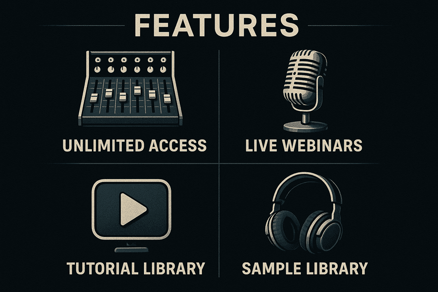 Mix with the Masters Pro 7 tính năng Mix with the Masters Pro với icon studio chuyên nghiệp
