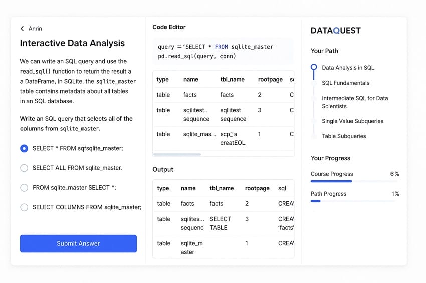 Giao diện học tập trực quan với môi trường lập trình tích hợp