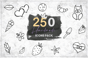 250 Handmade Icons Pack