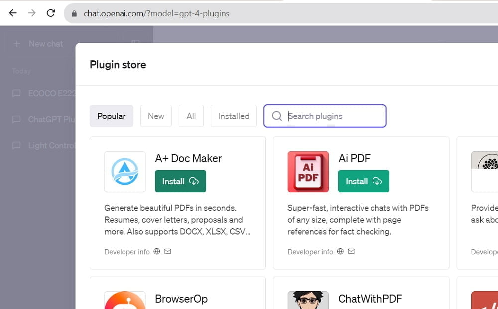 Plugins ChatGPT bạn nên biết và Cách sử dụng mới nhất 8 Cài đặt plugins trong cửa hàng chatgpt