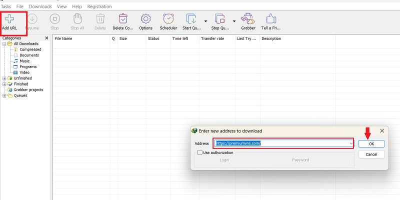 hướng dẫn tải file bằng URL trên IDM