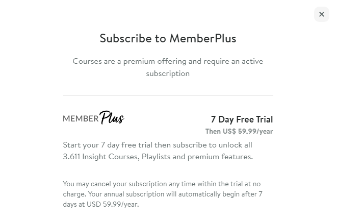 Tài khoản Insight Timer Meditation Plus 5 Giá của tài khoản insight timer