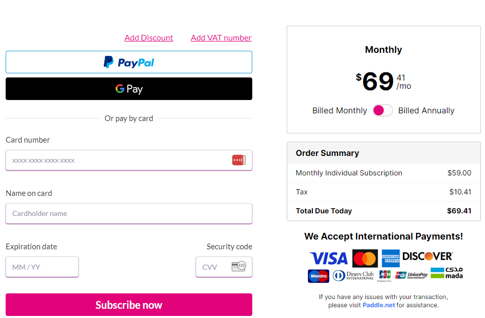 Giá gói tài khoản cybrary pro