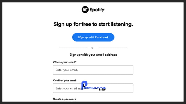 Cách Stream nhạc trên Spotify nhanh nhất hiệu quả nhất 23 Bạn có thể đăng ký bằng tài khoản Facebook hoặc email cá nhân