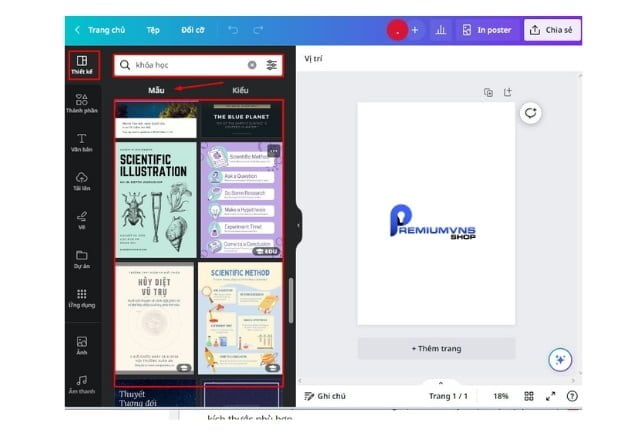 Cách sử dụng canva làm poster chuyên nghiệp, hút khách 12 Bước 2: chọn mẫu thiết kế phù hợp với bạn