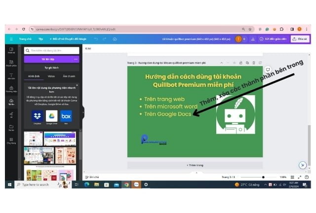 Cách sử dụng canva làm poster chuyên nghiệp, hút khách 13 Bước 3: Tùy chỉnh poster từ mẫu có sẵn
