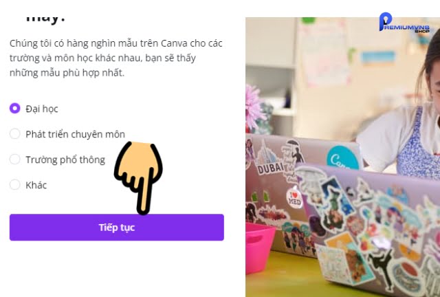 Cách sử dụng canva pro cho sinh viên miễn phí trong 1 bước 11 Bước 6: Bấm vào “hoàn tất”