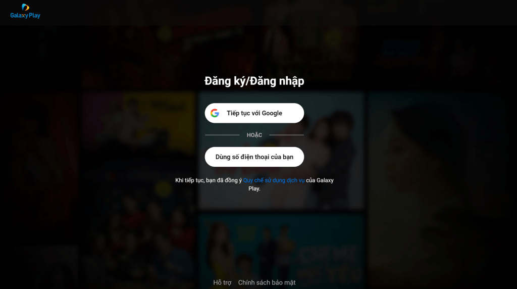 Tất tần tật về “Galaxy Play là gì” 9 Chọn Gmail hoặc số điện để đăng ký
