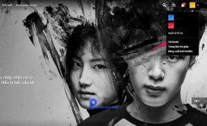 Di chuột vào ảnh hồ sơ ở góc trên bên phải của màn hình