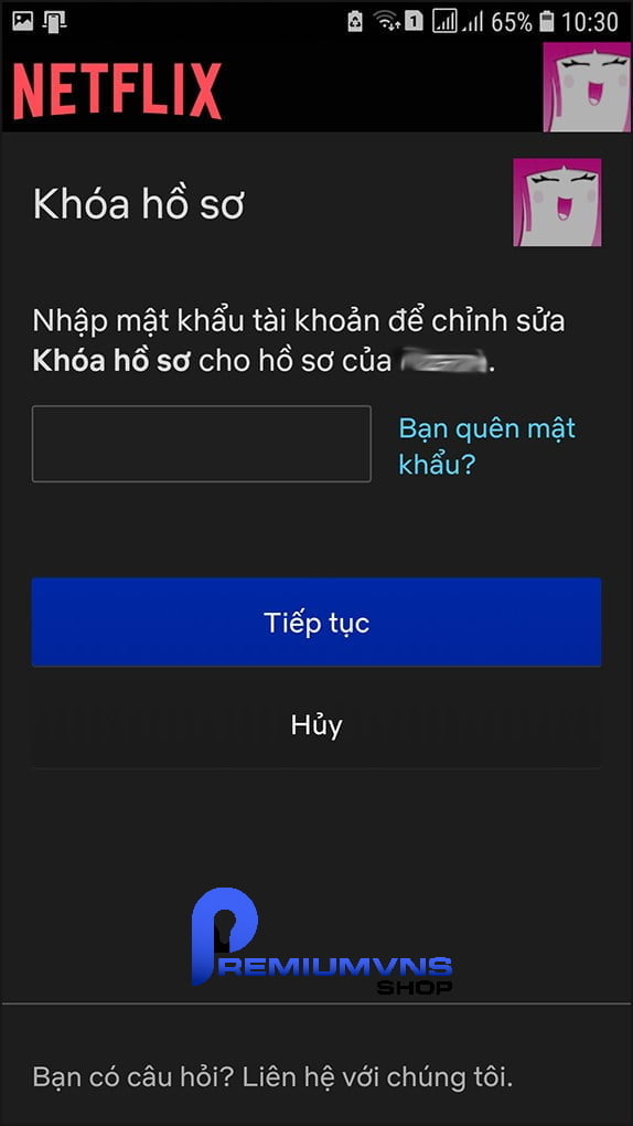 Cách đặt mã Pin cho Netflix chi tiết, dễ hiểu trong 1 phút 20 Nhập mật khẩu của tài khoản Netflix