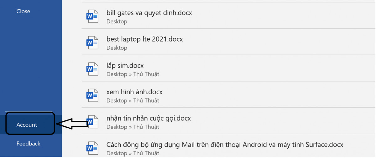 Cách kiểm tra phiên bản Office trên máy tính