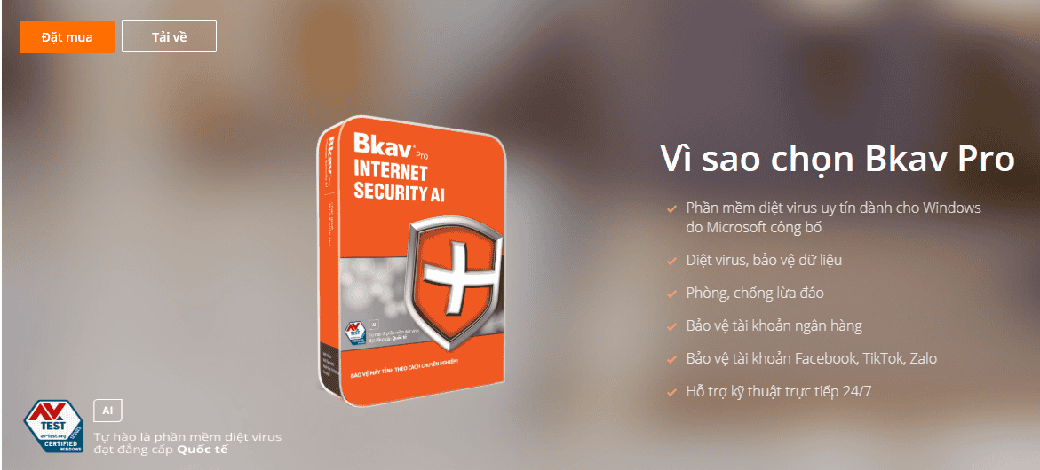 Mua key phần mềm Bkav pro chính hãng giá rẻ
