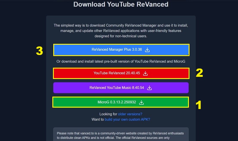 Cài đặt YouTube ReVanced