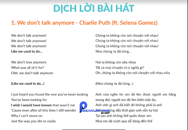 Cách dịch lời bài hát trên Spotify đơn giản chi tiết từ A - Z