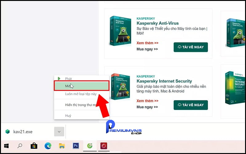 Cách cài đặt phần mềm diệt Virus Kaspersky Internet Security 2024 chính hãng 19 Bước 2: bạn mở và chọn "Tiếp tục", sau đó nhấn "Cài đặt".