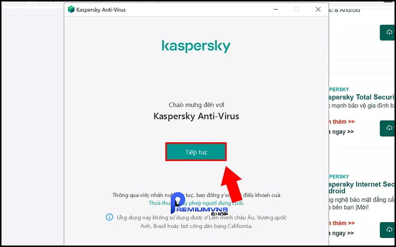 Cách cài đặt phần mềm diệt Virus Kaspersky Internet Security 2024 chính hãng 20 Bạn sẽ thấy giao diện chào mừng của Kaspersky Anti-Virus
